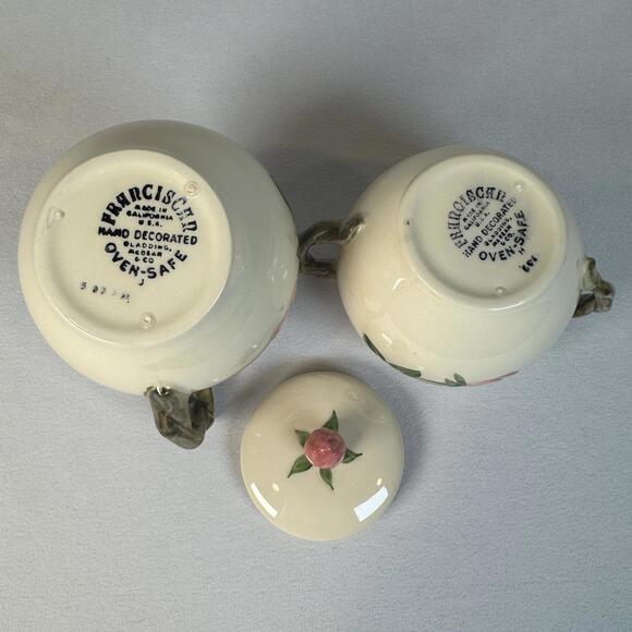 Franciscan Desert Rose Cream & Sugar - Picture 3 of 5